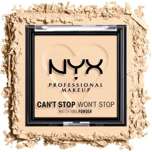 NYX Can't Stop Won't Stop Mattifying Powder 01 Fair