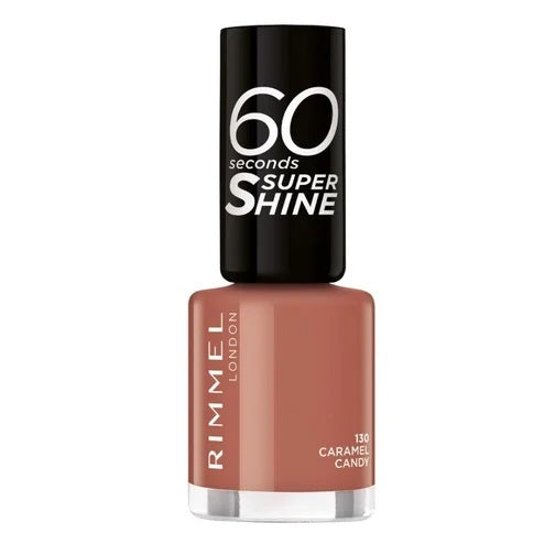 Rimmel London 60 Seconds Super Shine Nail Polish 130 Caramel Candy