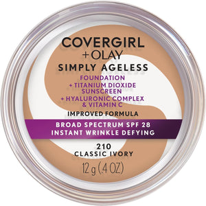 Covergirl & Olay Simply Ageless Foundation 210 Classic Ivory *See Description*