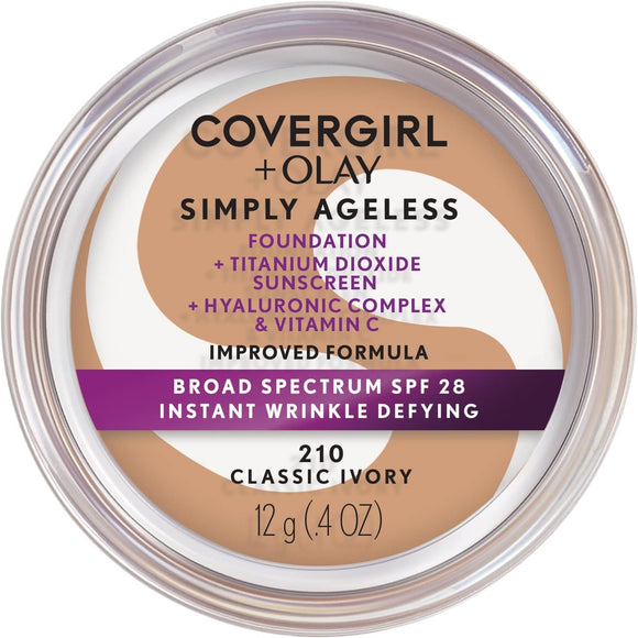 Covergirl & Olay Simply Ageless Foundation 210 Classic Ivory *See Description*