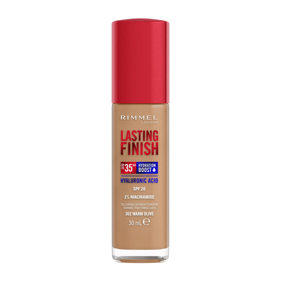 Rimmel Lasting Finish 35HR Hydrating Boost Foundation 302 Warm Olive