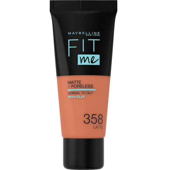 Maybelline Fit Me Foundation Matte & Poreless 358 Latte