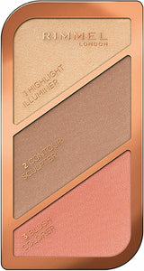 Rimmel London Highlighter/Contour/Blush Palette 003 Golden Bronzer